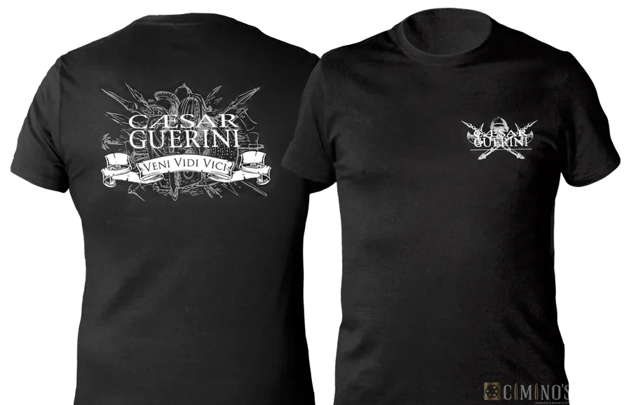 Camiseta preta Veni Vidi Vici